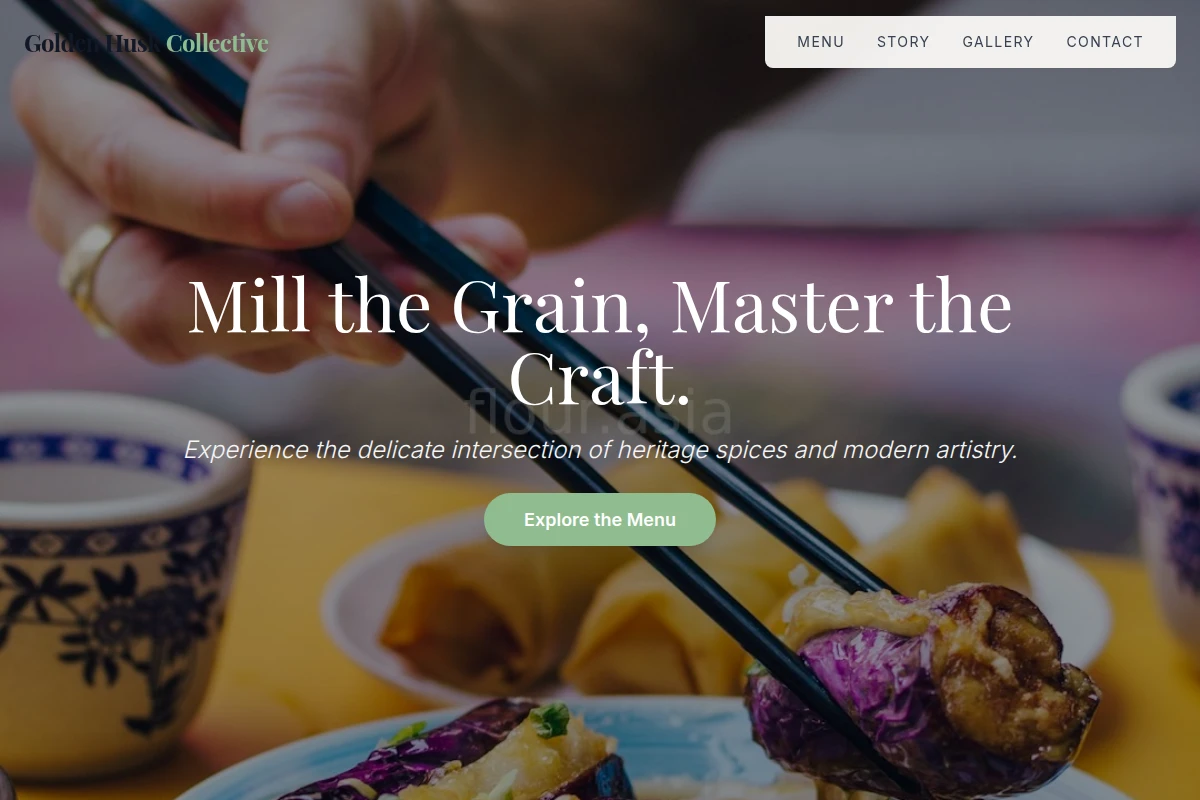gourmet Asian Fusion Food