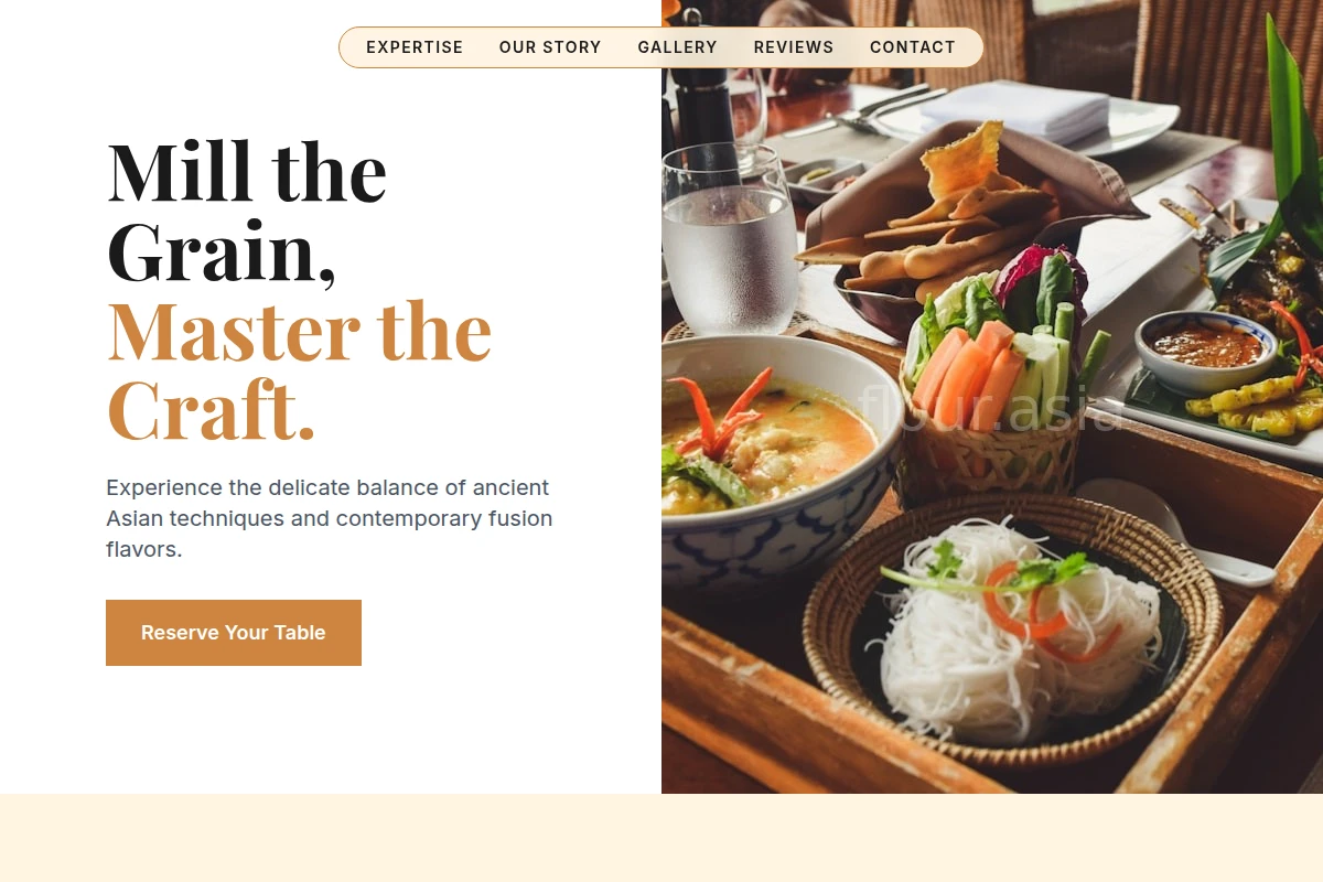 artisan Asian Fusion Food
