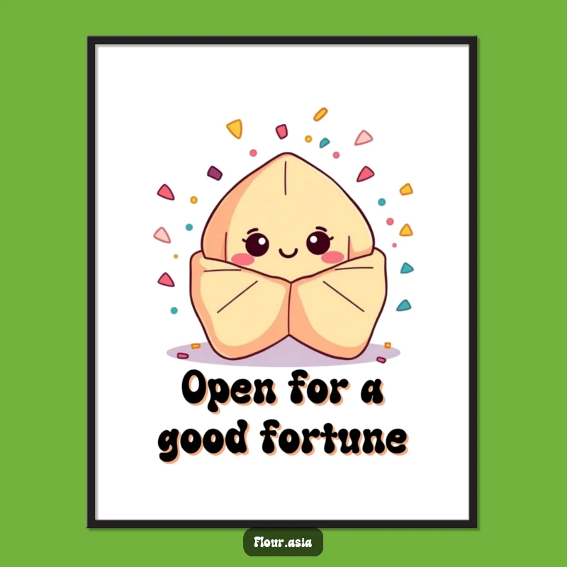 Free Printable Wall Art: Fun Fortune Cookie Confetti Explosion for a Festive Home Decor