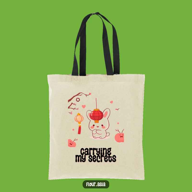 Funny Kawaii Bao Bun Tote Bag: Hidden Lantern Chic for Gifts